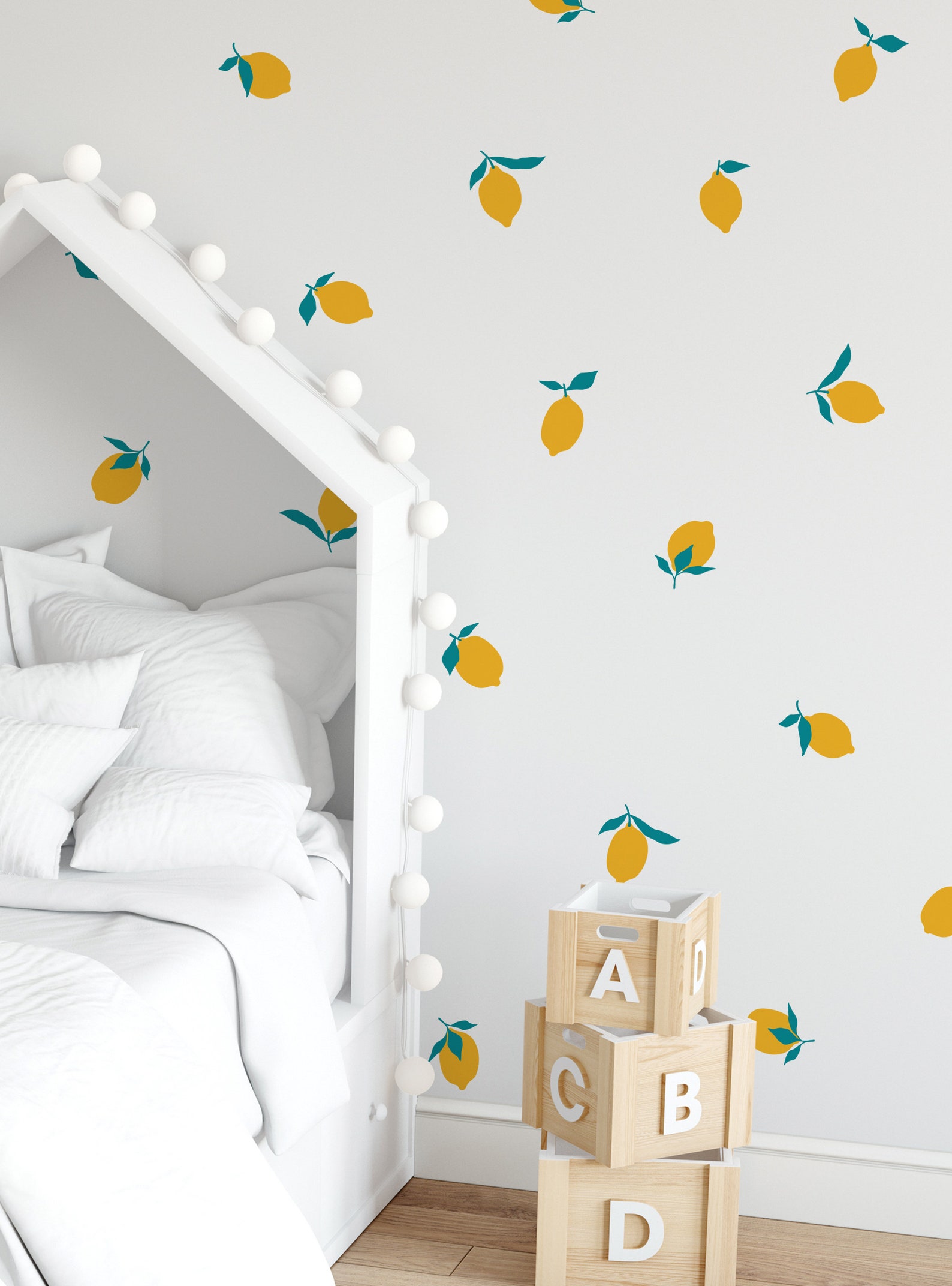 Lemon Fruit Wall Decal Etsy
