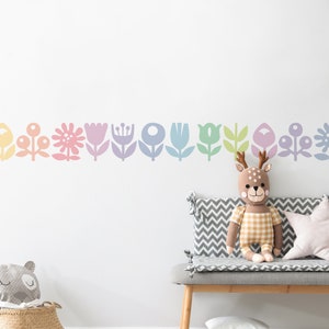 Fun Flowers, Pastel, - Peel and Stick Wall Stickers