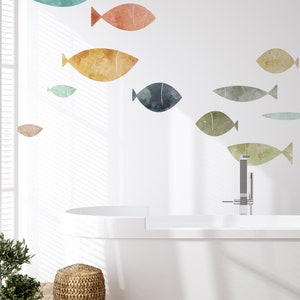 School of Fish Wall Sticker, Summer Sands Peel and Stick Large