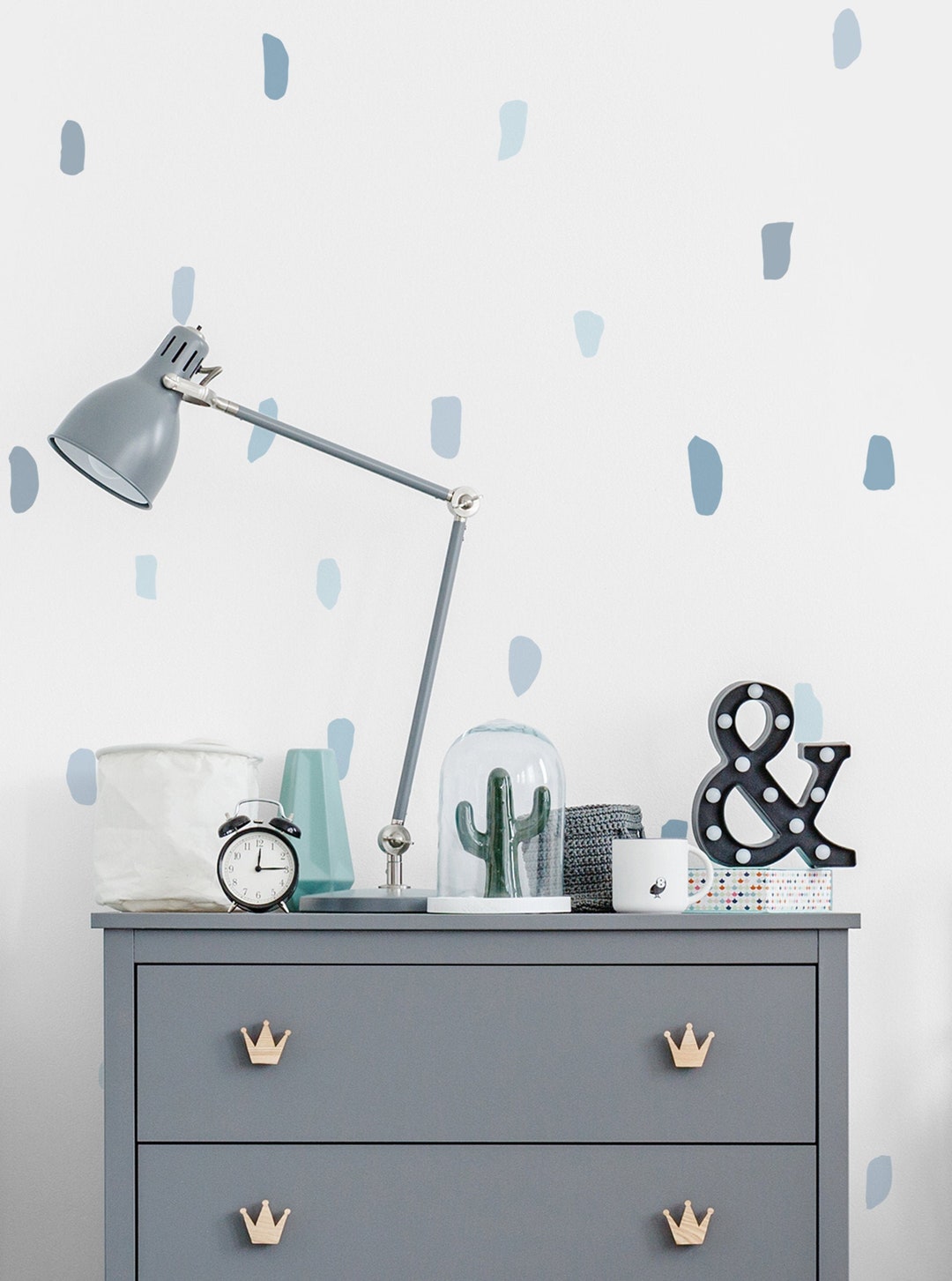 Confetti Time, Blue, - Peel and Stick Wall Stickers Kids Room Decor - Etsy