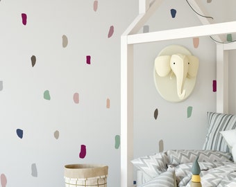 Confetti Time, Multi, - Peel and Stick Wall Stickers Kids Room Decor