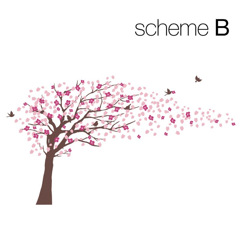 Wall Decals Cherry Blossom Tree Elegant Style LARGE Wall Decal image 5