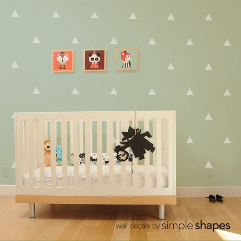 Vinyl Wall Sticker Decal Triangles Etsy