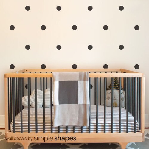 Watercolor Dots Wall Stickers Irregularshaped Dots Polka Etsy Canada