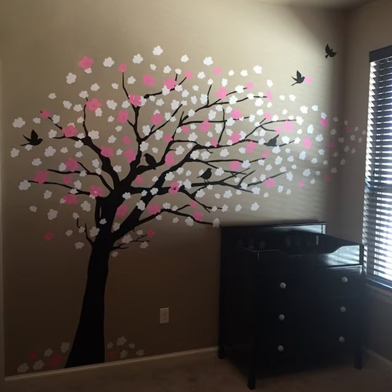 Wall Decals Cherry Blossom Tree Elegant Style LARGE Wall Decal image 9