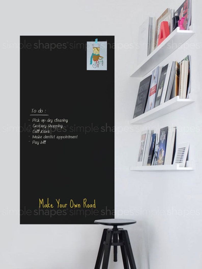 Chalkboard Wall Decal Chalkboard Decal Sheet Large Etsy