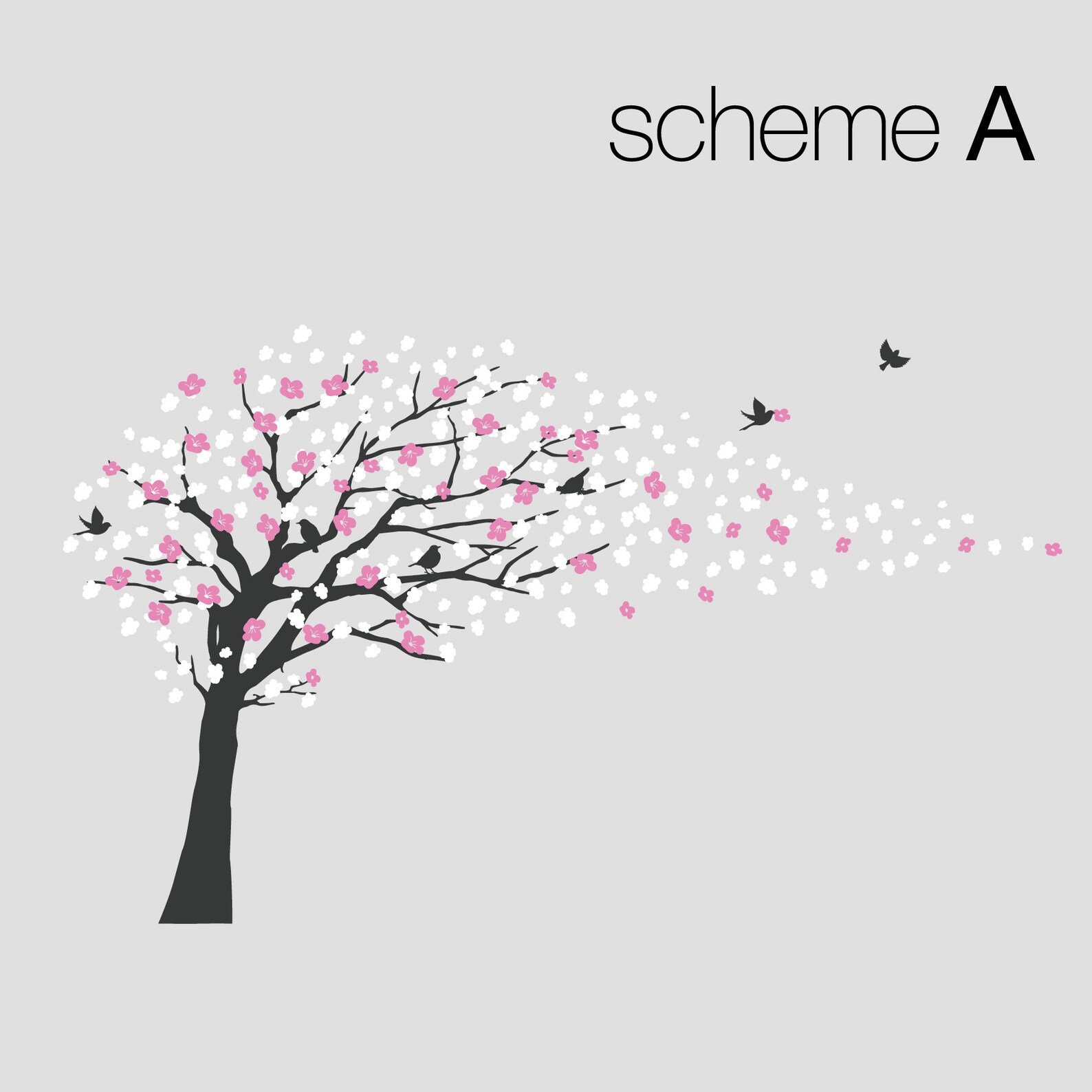 Tree Wall Decals Cherry Blossom Tree Decal Elegant Style - Etsy UK