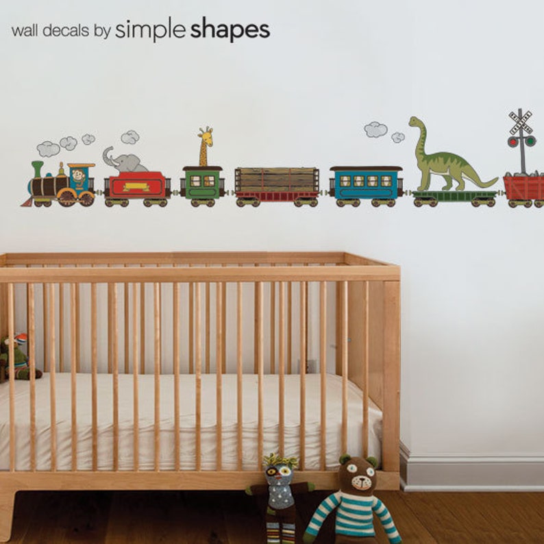 Animal Train Peel and Stick Wall Sticker image 2