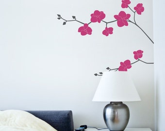 Orchid Flower Decal - Nature Vinyl Wall Decal