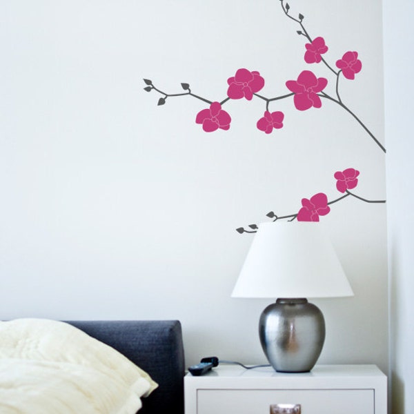 Orchid Flower Decal - Nature Vinyl Wall Decal