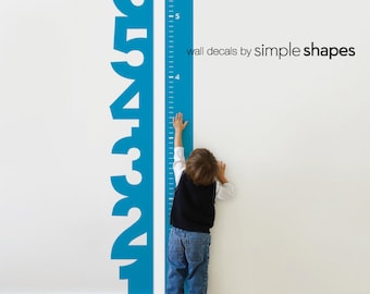 Growth Chart Numbers - Children's Vinyl Wall Decal