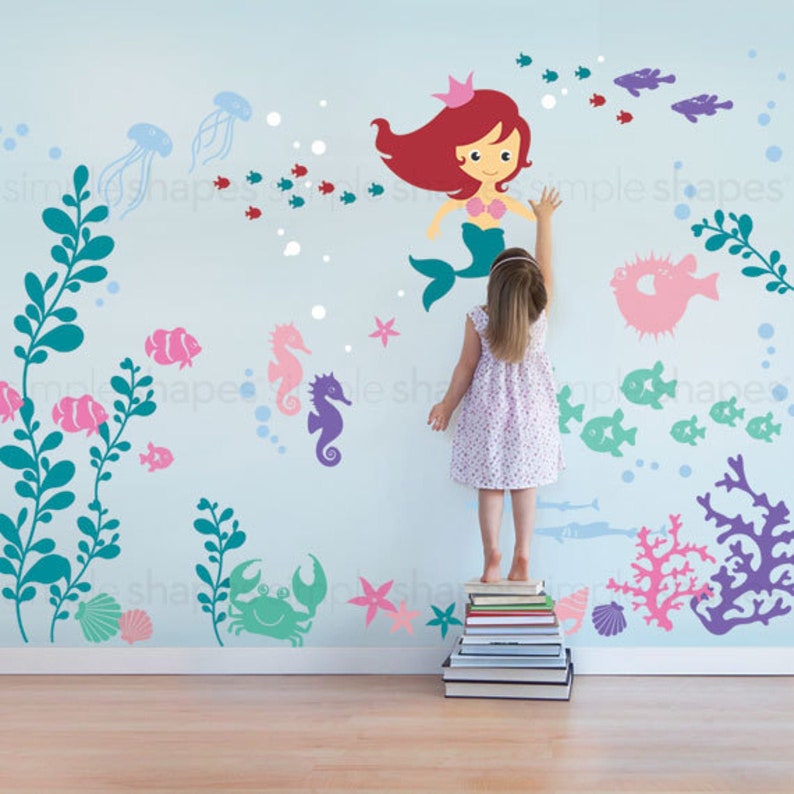 Under the Sea Decal, Kids Wall Decal, Ocean Friends Nursery Wall Decal for a Nautical Nursery image 3