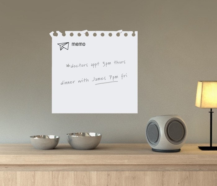 Unique Dry Erase Board Decal Notepad Memo SMALL Vinyl Wall Etsy