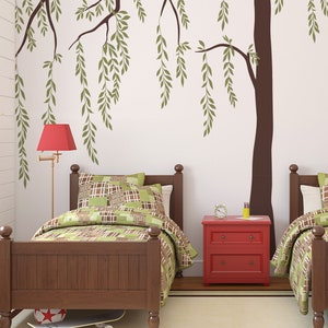 Leafy Weeping Willow Tree Decal image 2