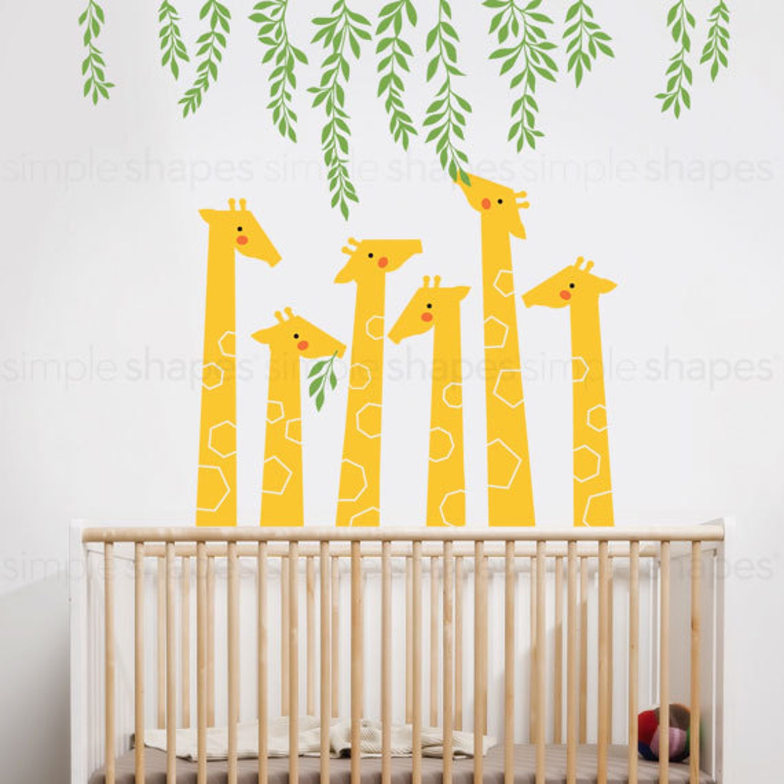 Giraffe Wall Decal Baby Nursery Designs Nursery Wall Decals Etsy