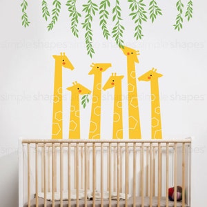 Giraffe Wall Decal, Baby Nursery Designs, Nursery Wall Decals, Baby Nursery Wall Stickers, Giraffe Wall Stickers