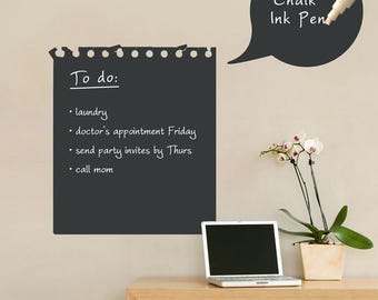 Memo - Chalkboard Decal - Modern Vinyl Wall Decal