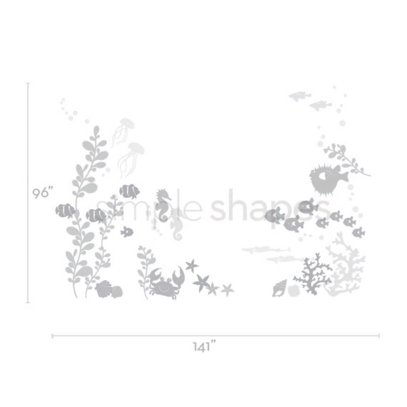 Under the Sea Decal Kids Wall Decal Ocean Friends Nursery Etsy