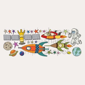 Outer Space Peel and Stick Wall Sticker image 5