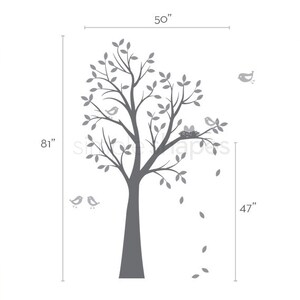 Kids Wall Decal THE ORIGINAL Tree with Birds and Nest image 4