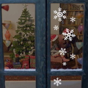 Winter Snowflakes Small - Holiday Vinyl Wall Decal Sticker
