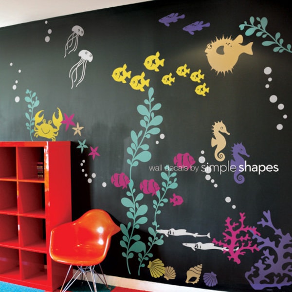 Wall Decal Ocean Etsy