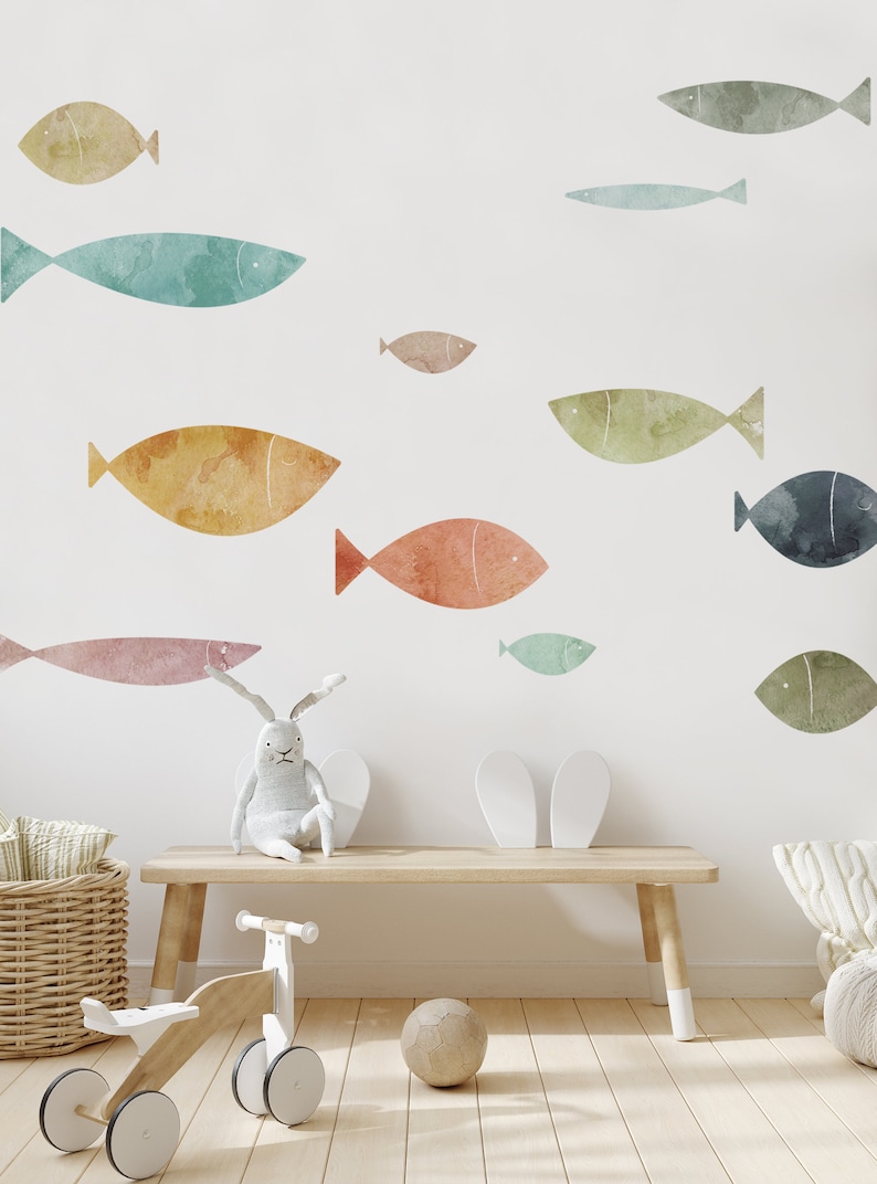 School of Fish Wall Sticker, Summer Sands Peel and Stick image 2