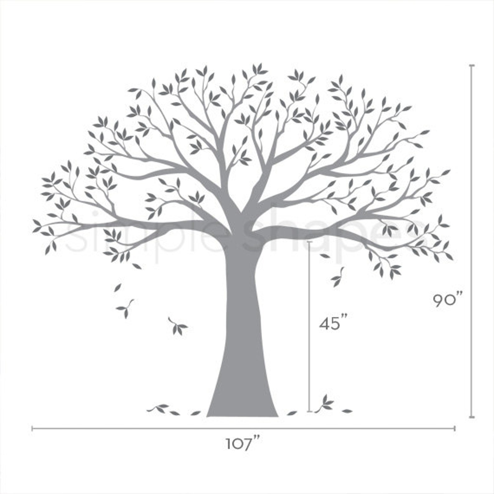 Wall Decal Family Tree Wall Decal Sticker Family Photo Tree Etsy