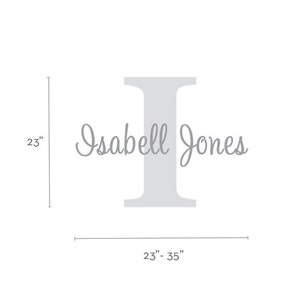 Personalized Monogram Name Lettering Decal image 3