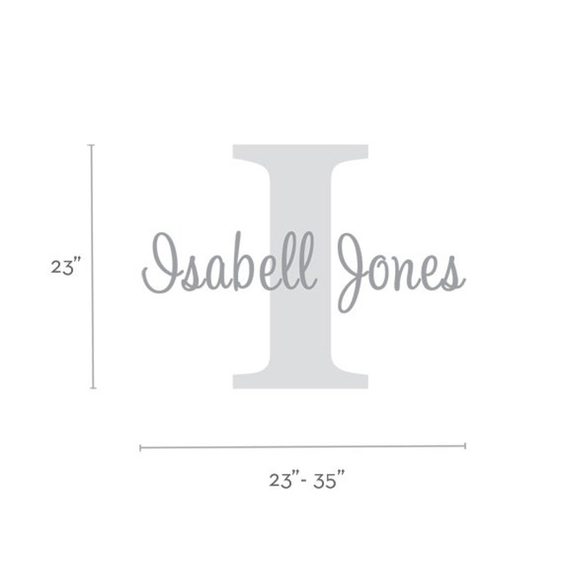 Personalized Monogram Name Lettering Decal image 3