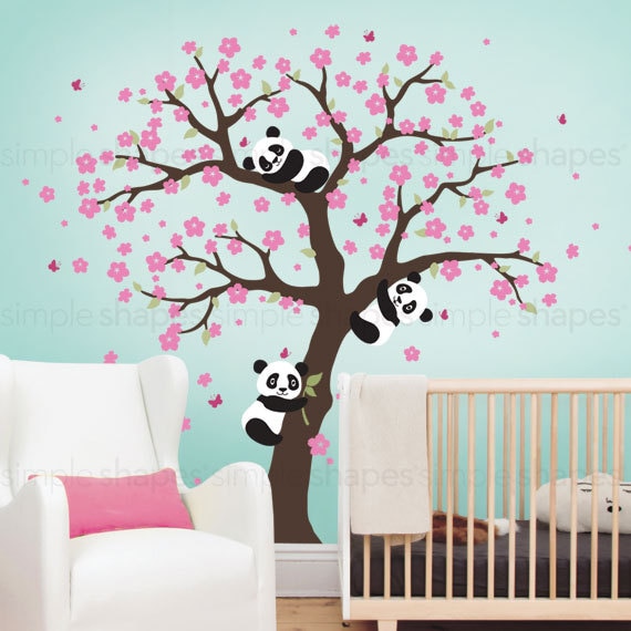 Stickers Panda Arbre - Autocollant muraux et deco