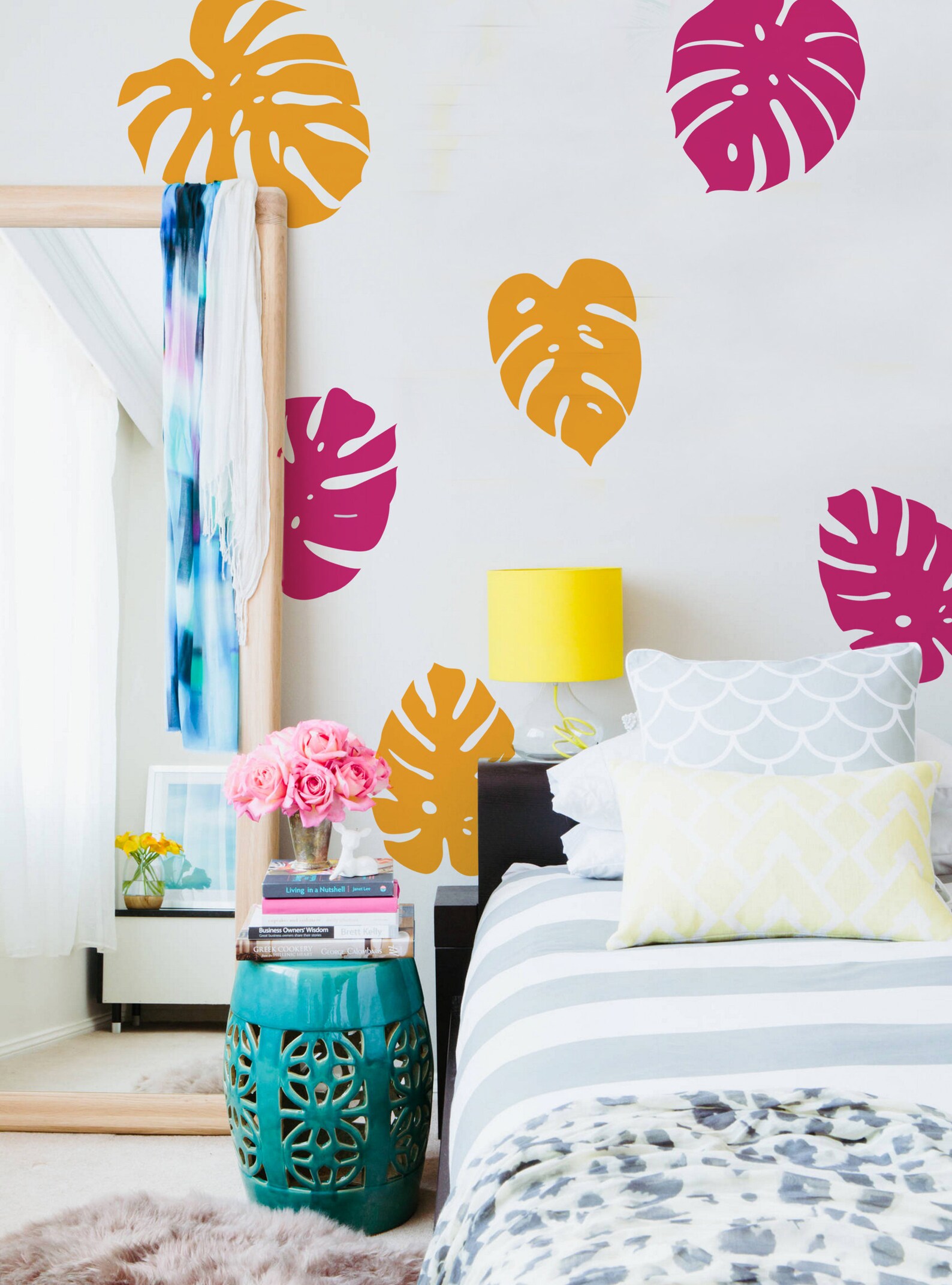 Monstera Leaf Wall Decals: Tropical Nursery Decor - Etsy