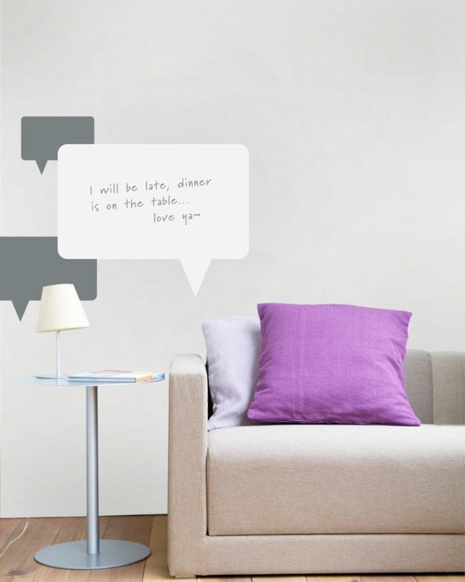 Unique Dry Erase Board Decal Talking Bubbles Vinyl Wall Etsy