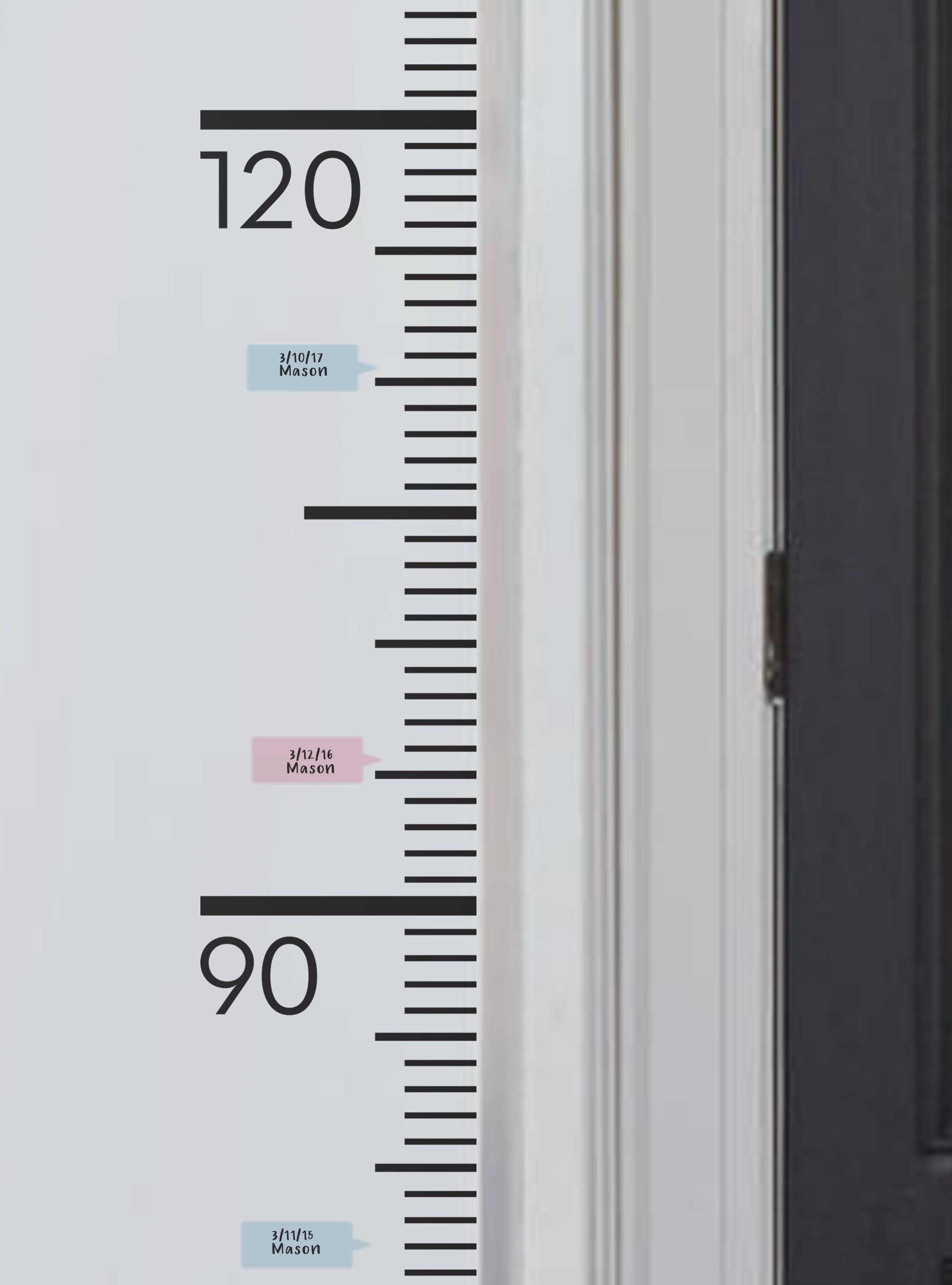 成長チャート定規（センチメートル）デカール - 子供用ビニール製ウォールデカール - Etsy 日本