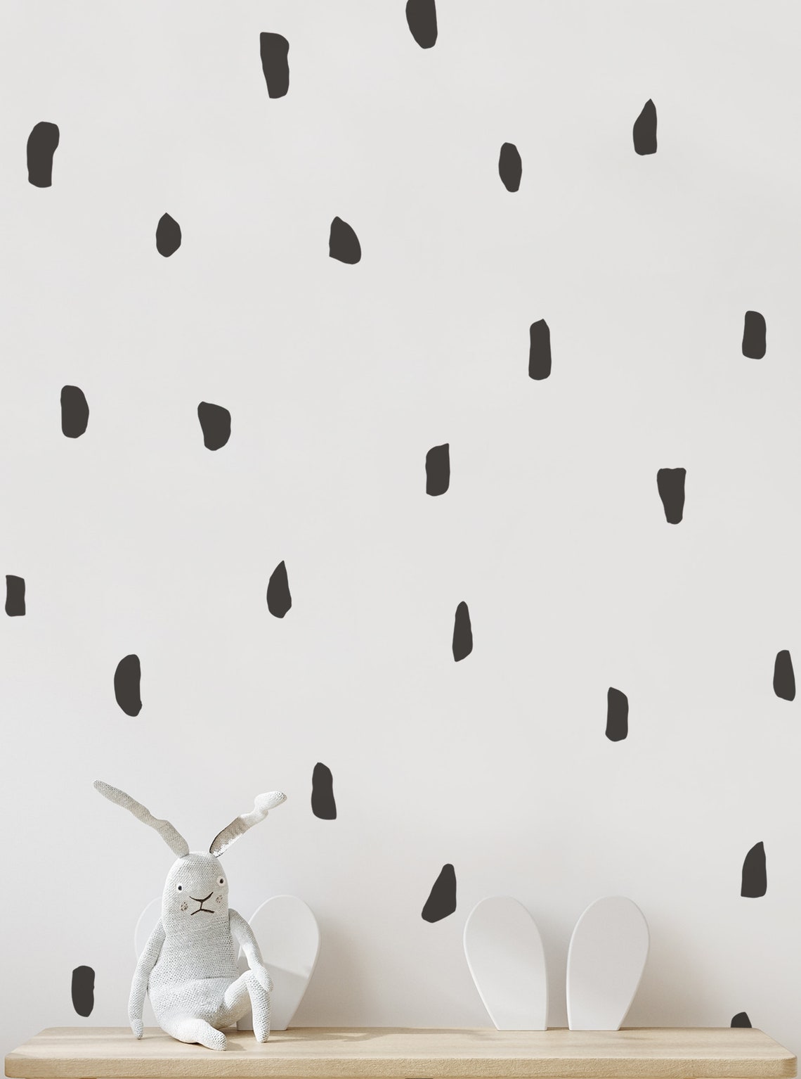 Confetti Time, Black, - Peel and Stick Wall Stickers Kids Room Decor - Etsy