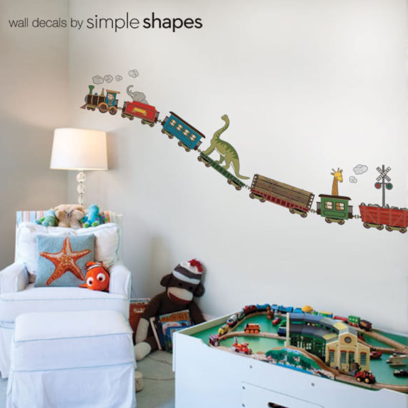 Animal Train Peel and Stick Wall Sticker image 3