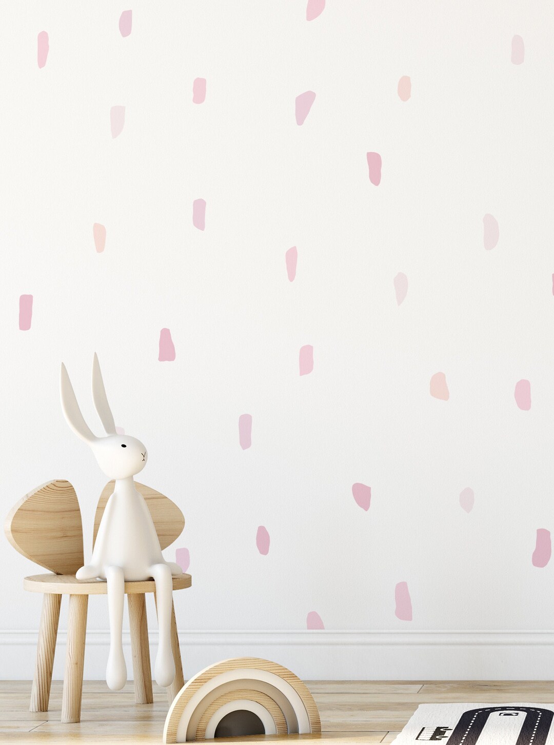 Confetti Time, Pink, - Peel and Stick Wall Stickers Kids Room Decor - Etsy