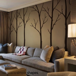 Wall Decals Living room Tree Wall Decals Sticker Set Large tree wall decal image 2