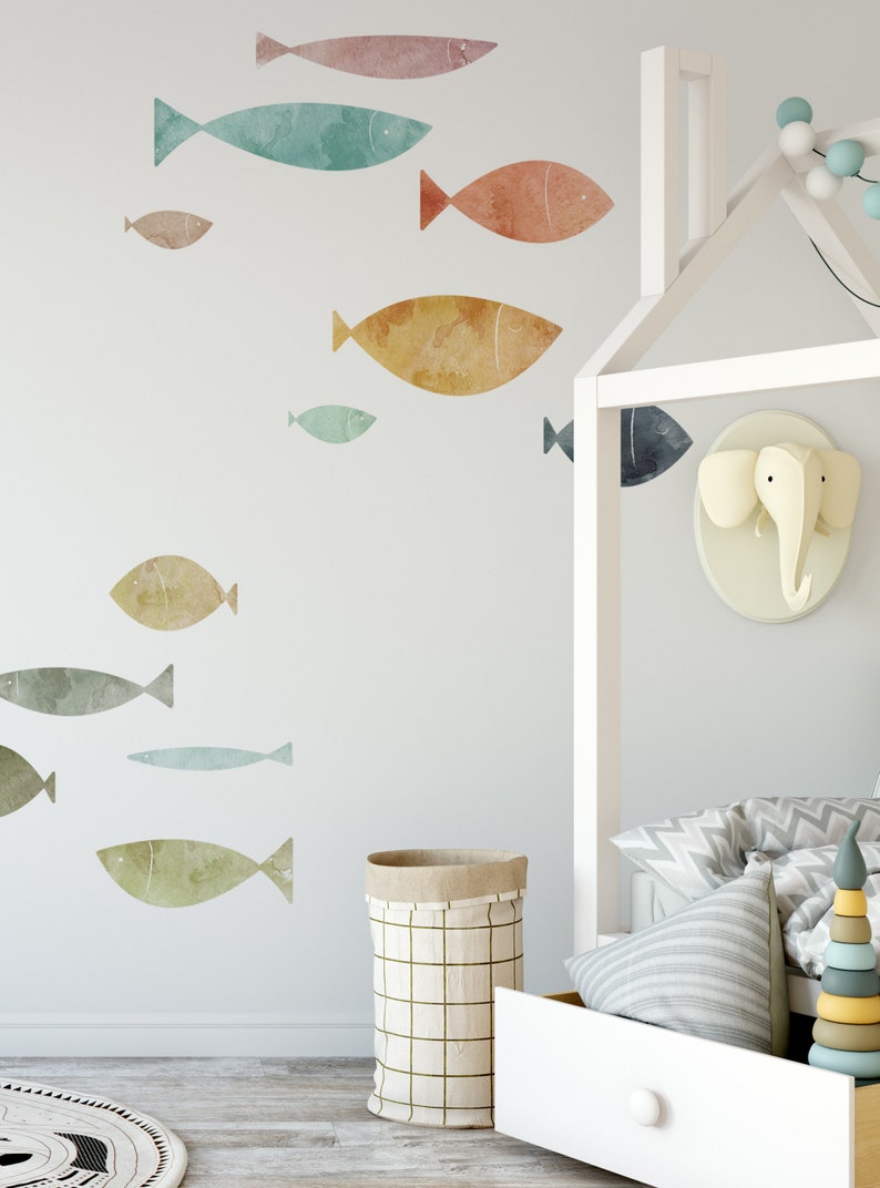 School of Fish Wall Sticker, Summer Sands Peel and Stick image 6