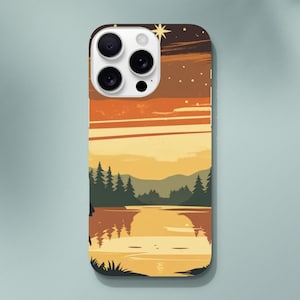 Camping Forest Sunset Phone Case - Nature Lover Gift - Hiker's Paradise