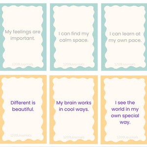Affirmationen für Kinder mit Autismus | Selbstwertgefühl & Selbstvertrauen Karten