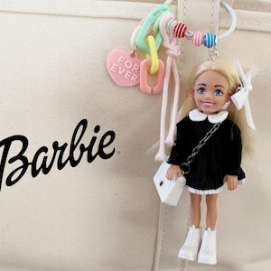 Authentic Mattel, Barbie Doll Keyring, Chelsea, Handmade Keyring, Doll KeyChain, Bag Charm, Rope Charm,Doll Bag Charm,Custom Doll, Rare Find