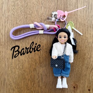 バービーチェルシーキーリング　バックチャーム キーリング 新品 韓国トレンド バッグチャーム バービーチャーム チェルシー