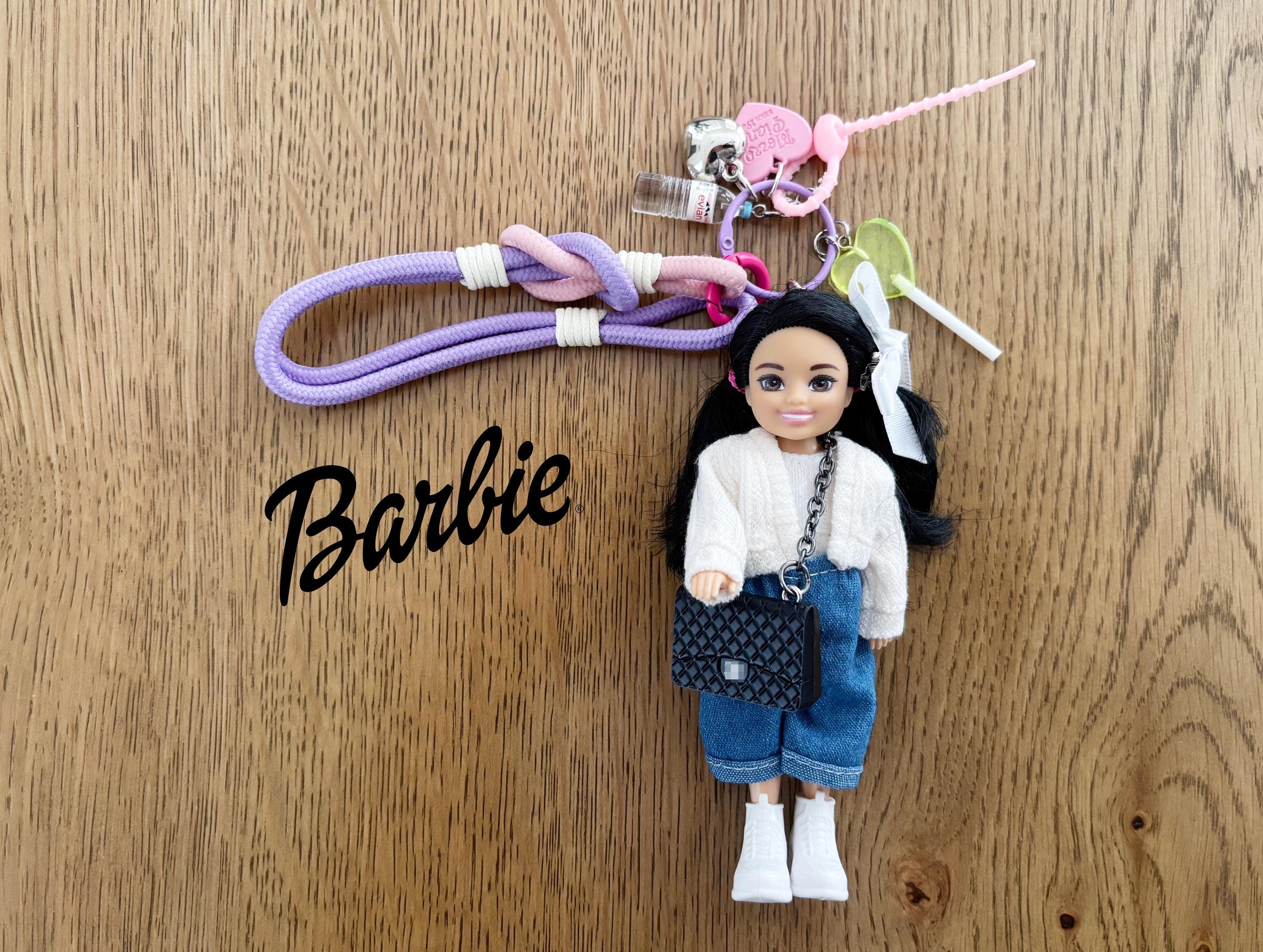 Barbie チャーム　ドールチャーム　バービーキーホルダー　チェルシー人形 バービーチャーム ドールチャーム バービーキーホルダーBarbieバッグ