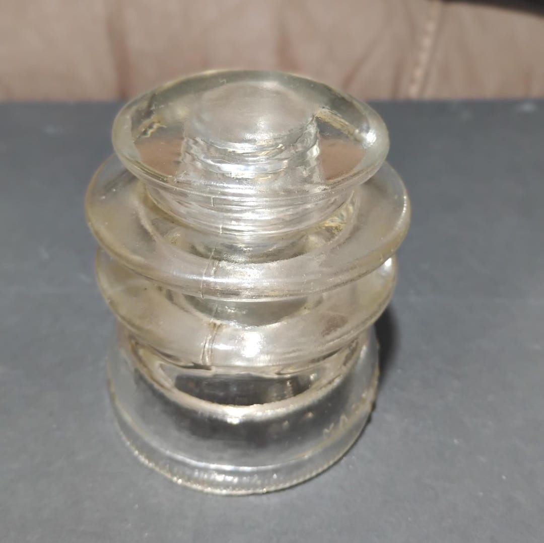 Hemingray 56 Vintage Hemingray 56 Insulator, 1940s Clear Glass Collectibles, Made in ...