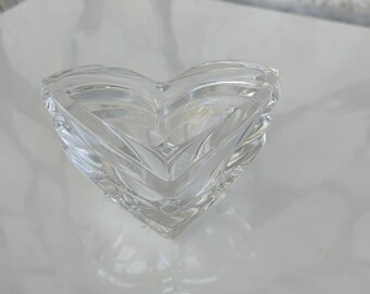 Vintage Mikasa Art Glass Lead Crystal Nut Candy Bowl Made in Germany