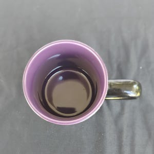 Nightmare Before Christmas Skellington Mug Purple Glitter Spider 14 oz Disney - Like NEW - 4" x 3.5" image 3