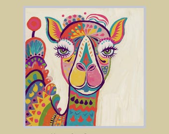Camel Spirit Animal Print: Desert Wildlife Art (Digital Download)