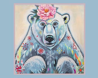 Polar Bear Spirit Animal Art Print: Arctic Wildlife Illustration (Digital Download)