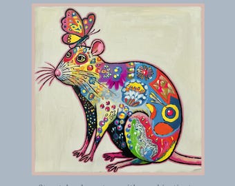 Rat Spirit Animal Art Print: Urban City Illustration (Digital Download)